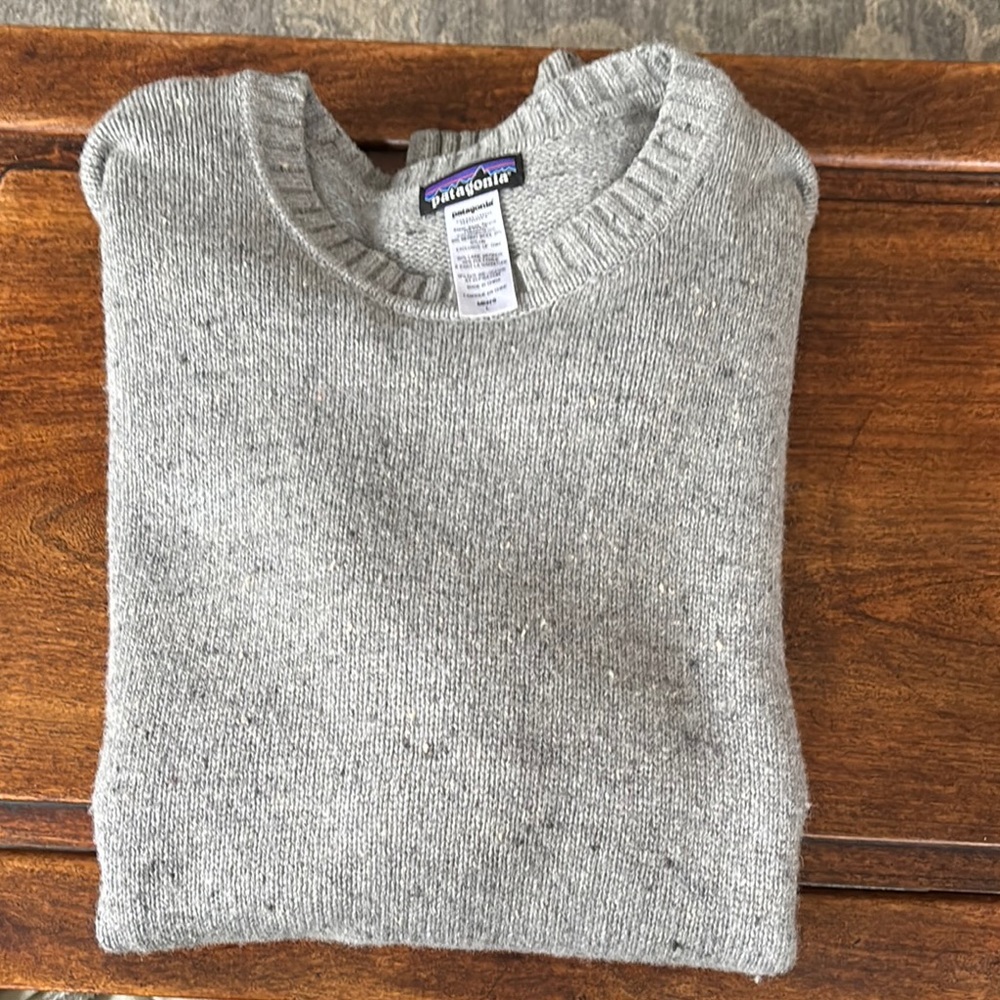 Patagonia Gray Crewneck Sweater Classic Knit